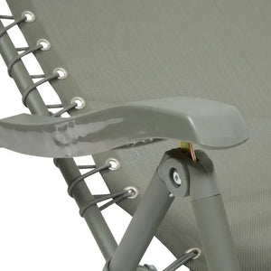 Шезлонг Hesperide Lunivia, Алуминий и Тексалин, Цвят Глина