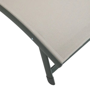 Сгъваем шезлонг Hesperide Samba, Алуминий, Лен/Лаврово зелено