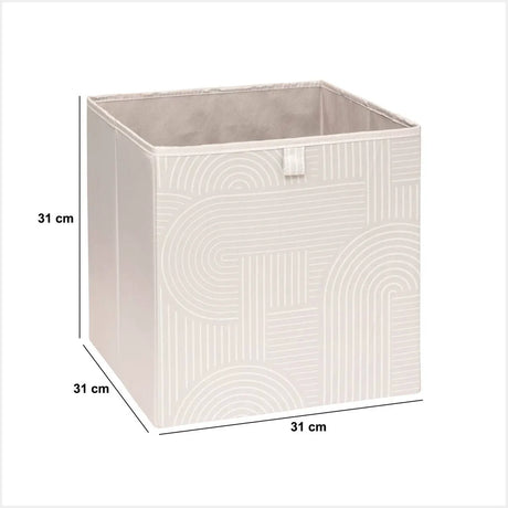 Кутия за съхранение 5five Mix & Modul Zebra, 31x31 cm