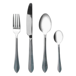 Комплект прибори Secret de Gourmet Carya, Инокс, 24 части