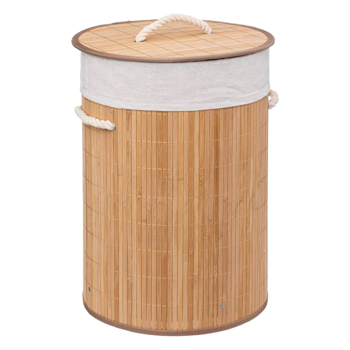 Кош за пране 5five Bambou, Кръгъл, 48 l