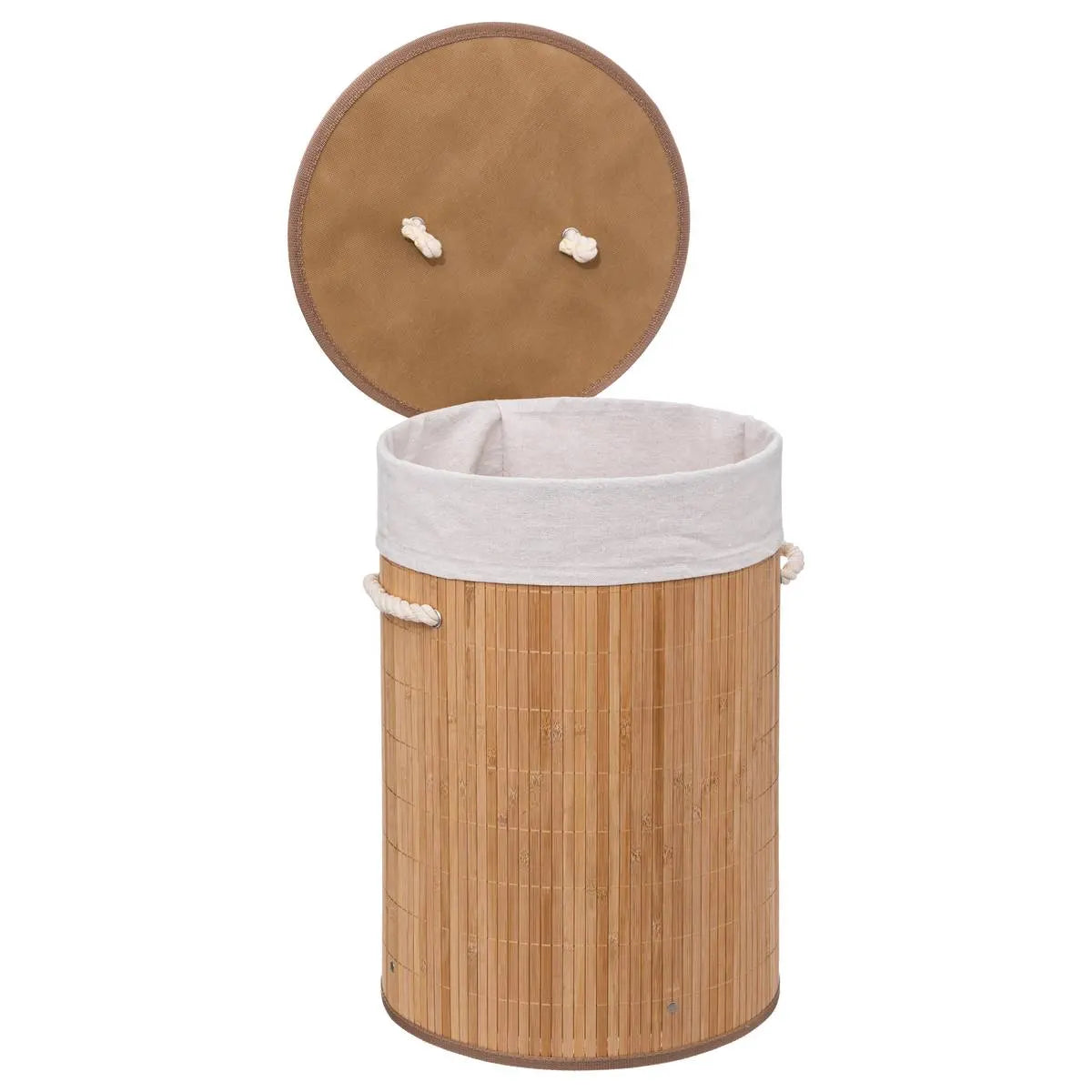 Кош за пране 5five Bambou, Кръгъл, 48 l
