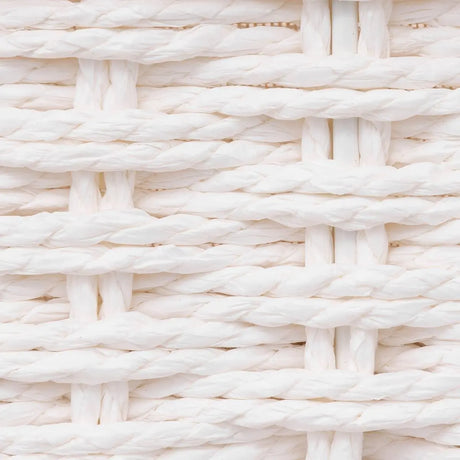 Комплект от 2 коша за съхранение 5five Costa, Хартия и памук, Бели