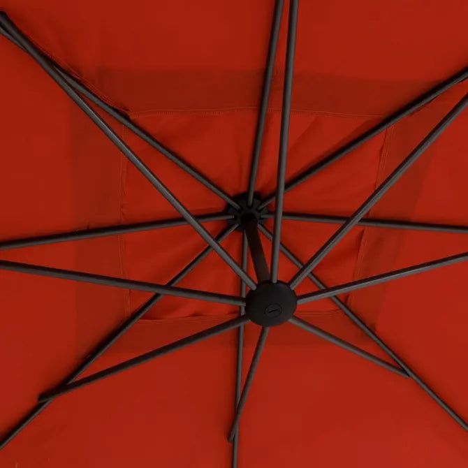 Градински чадър със странична стойка Hesperide Manoa, Кехлибар, 2.5x2.5 m