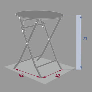 Градинска кръгла маса Hesperide Greensboro, Бежов