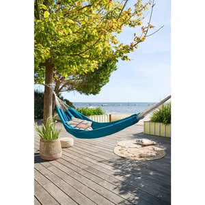 Двоен хамак Hesperide Yaqui, Синьо-зелен, 150x307 cm