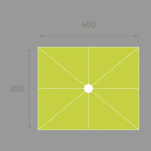 Резервно платно за чадър Hesperide Equador, Петролено синьо, 4x3 m