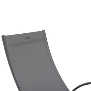 Сгъваем алуминиев шезлонг Hesperide Samba, Антрацит/Графит