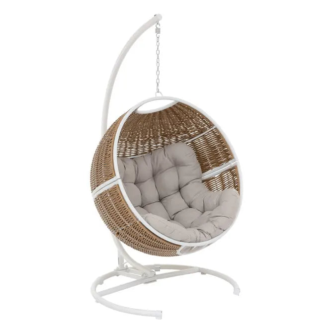 Висящо кресло Hesperide Orbiana, Таупе/Бяло