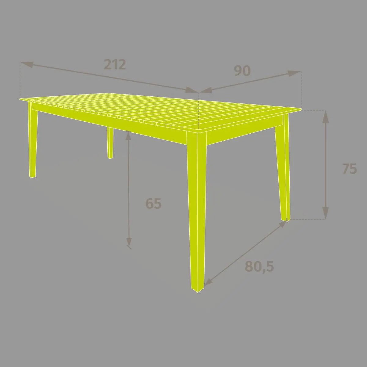 Градинска маса Hesperide Tiwi, АКация, 10 места