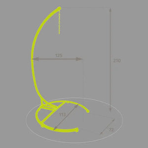 Стойка за висящо кресло Hesperide Panao, Бяла