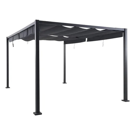 Беседка Hesperide Zalya, Алуминий, Графит, 4x3 m