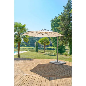 Градински чадър със странична стойка Hesperide Manoa, Пшеница, 3 m