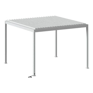 Електрическа пергола Hesperide Evora, Бял алуминий, 3.6x3.6 m