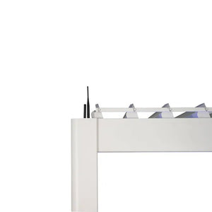 Електрическа пергола Hesperide Evora, Бял алуминий, 3.6x3.6 m