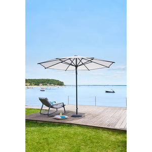 Прав чадър Hesperide Maluvia, Olefin материя, Бял, 3.5 m