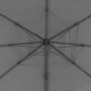 Градински чадър със странична стойка Hesperide Suenyo Sunbrella, Антрацит, 4x3 m