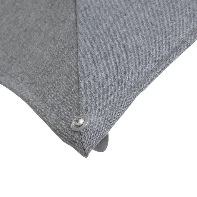 Градински чадър със странична стойка Hesperide Suenyo Sunbrella, Антрацит, 4x3 m