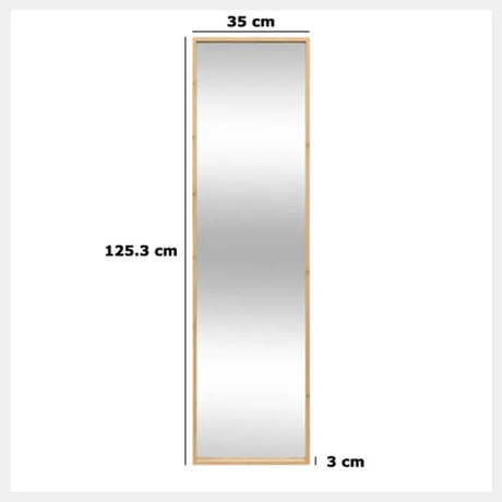 Огледало за баня 5five BAM, Висящо правоъгълно, 35x125 cm