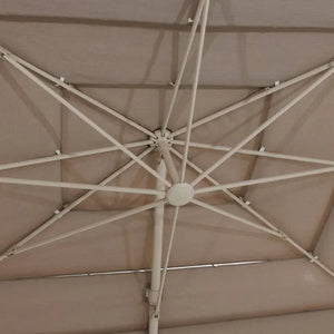 Градински чадър със странична стойка Hesperide Melhia Multi-canvas, Накланящ се, Olefin, Лен, 4x3 m