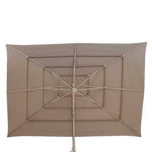 Градински чадър със странична стойка Hesperide Melhia Multi-canvas, Накланящ се, Olefin, Лен, 4x3 m