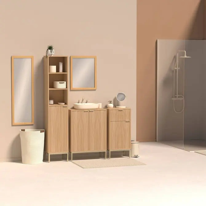 Огледало за баня 5five Ivory, Кръгло, Pivot Duo