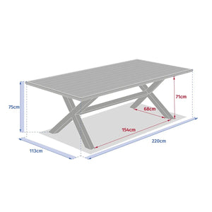 Градинска маса Hesperide Axiome 21
