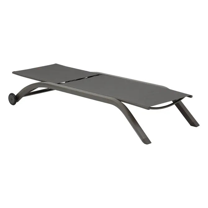 Шезлонг с колелца Hesperide Jimani, Алуминий, 77 cm, Антрацит/Графит