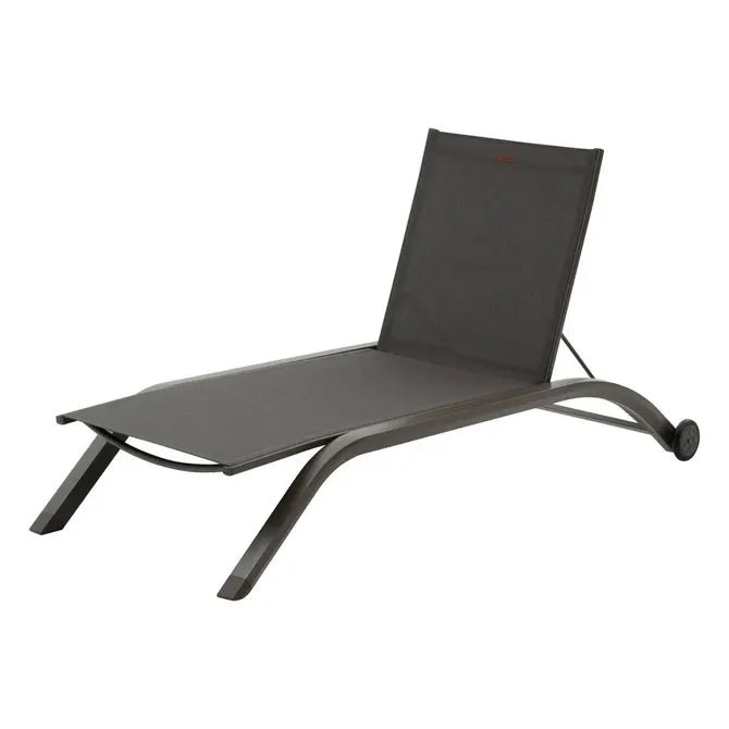 Шезлонг с колелца Hesperide Jimani, Алуминий, 77 cm, Мока/Пралине