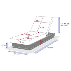 Легло за басейн Hesperide Allure, Алуминий, Бежов