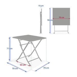 Градинска квадратна маса Hesperide Greensboro, Тъмночервен