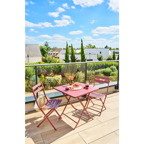 Градинска квадратна маса Hesperide Greensboro, Тъмночервен