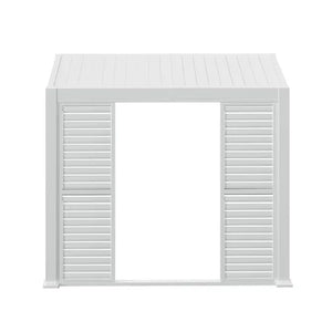 Плъзгащи се капаци за пергола Hesperide Evora, Странични, Бели, 3 m