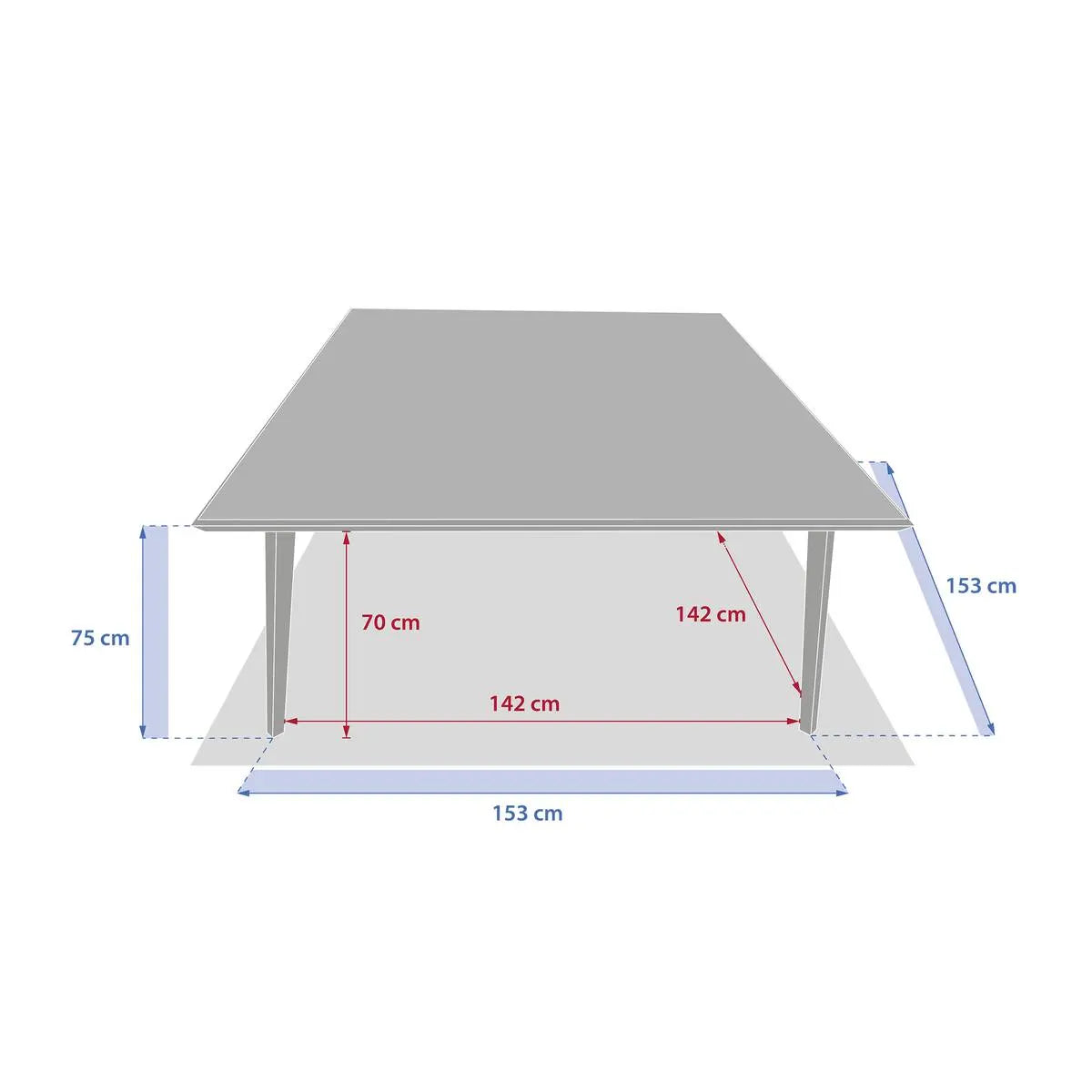 Градинска маса Hesperide Lambada, 8 места