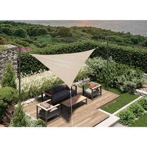 Слънцезащитно платно Hesperide Curacao Solar, Триъгълно, Пшеница, 3x3x3 m