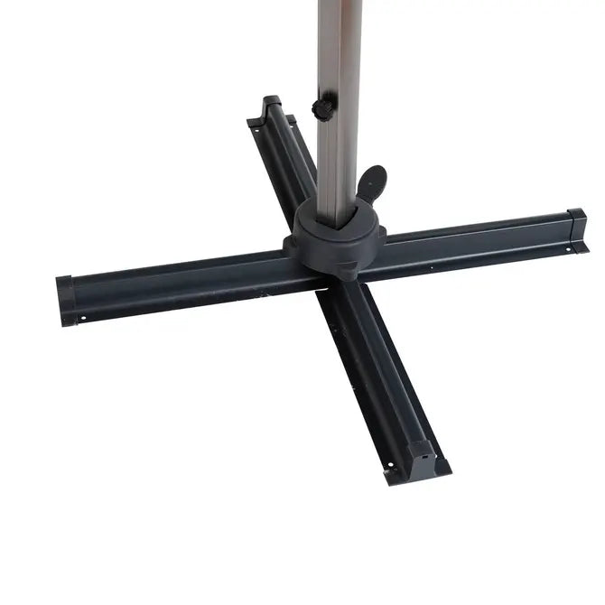 Градински чадър със странична стойка Hesperide Equador, Анодизиран сиво/Таупе, 4x3 m