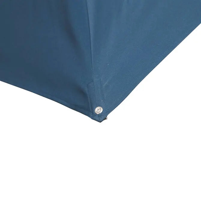 Градински чадър със странична стойка Hesperide Equador, Анодизиран сиво/Петрол, 4x3 m