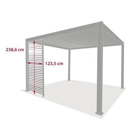 Капак за пергола Hesperide Evora, Графит, 1.3 m