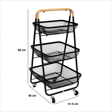 Кухненска количка 5five Mayaj, Метал, 3 нива