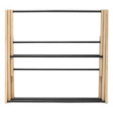 Сушилник за дрехи 5five Black Bamboo Accordion, Бамбук Бежов, 7 m