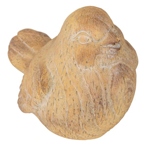 Декоративна фигура atmosphera Birdy, Смола, Бежов, 14 cm
