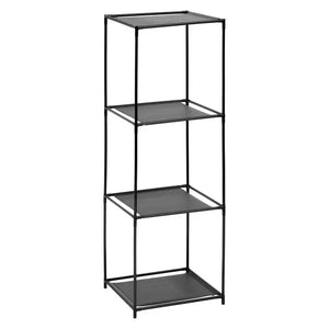 Рафт 5five Mix'n Modul, 3 отделения и 3 кутии за съхранение, 34 x 34 x 99 cm, Черен