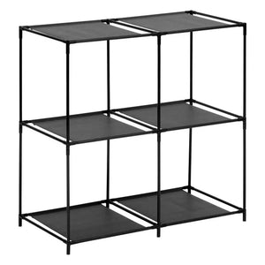 Рафт 5five Mix'n Modul, 4 отделения и 4 кутии за съхранение, 68 x 34 x 67 cm, Черен