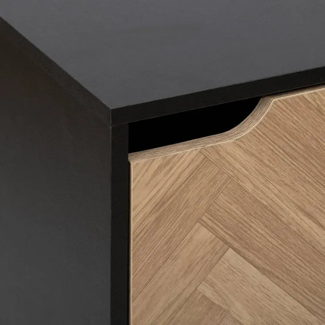 Рафт 5five Mix'n Door Chevrons, 3 отделения, Черен