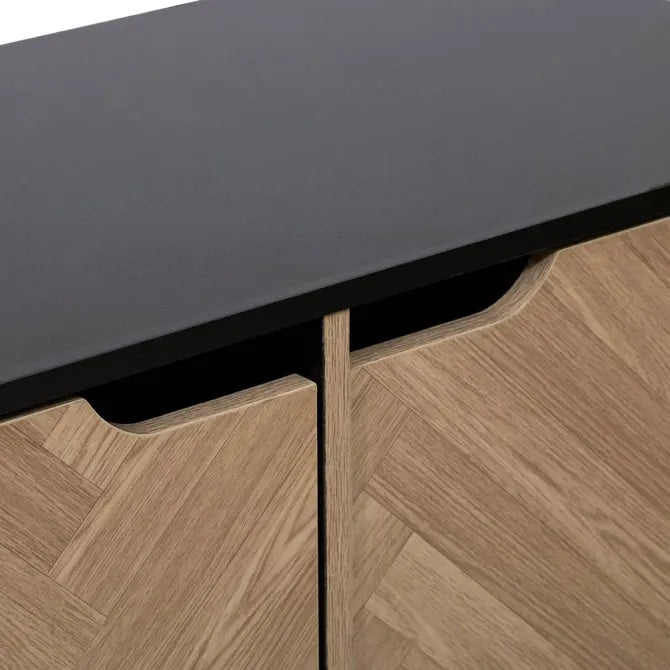 Рафт 5five Mix'n Door Chevrons, 6 отделения, Черен