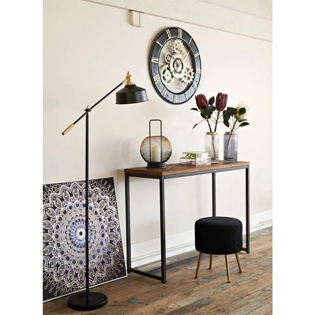 Лампион atmosphera Flower Factory, Метал, Черен, 155 cm