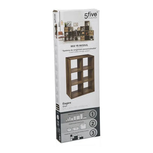 Рафт 5five Mix'n Modul Industrial, 6 отделения, Дърво
