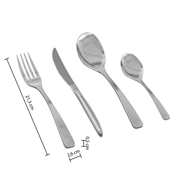 Комплект прибори Secret de Gourmet Denali, Инокс, 24 части