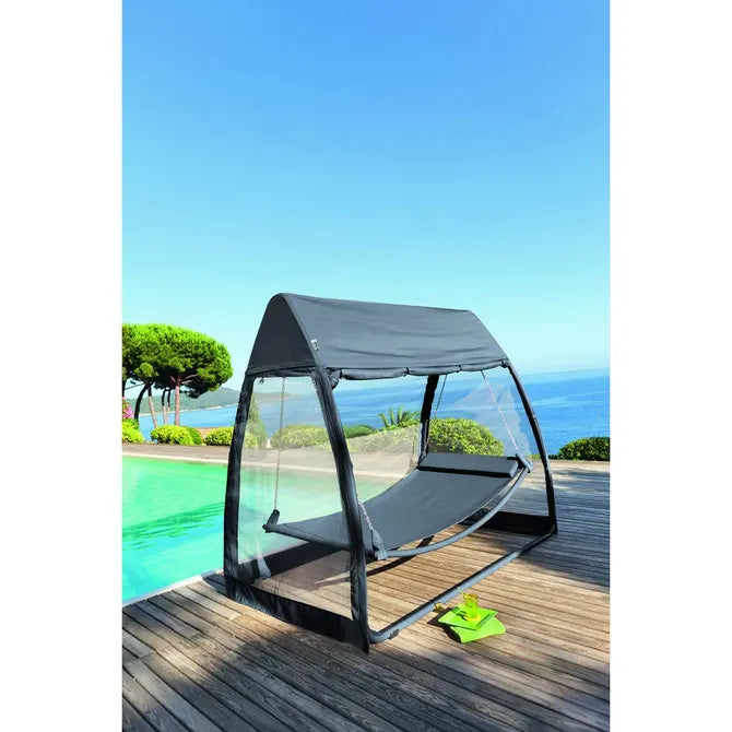 Градинска люлка Hesperide Trinidad, С комарник, Цвят Шисти