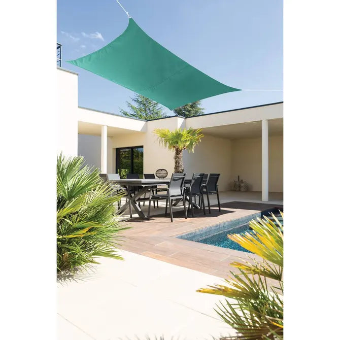 Слънцезащитно платно Hesperide Curacao, Изумруд, 4x3 m